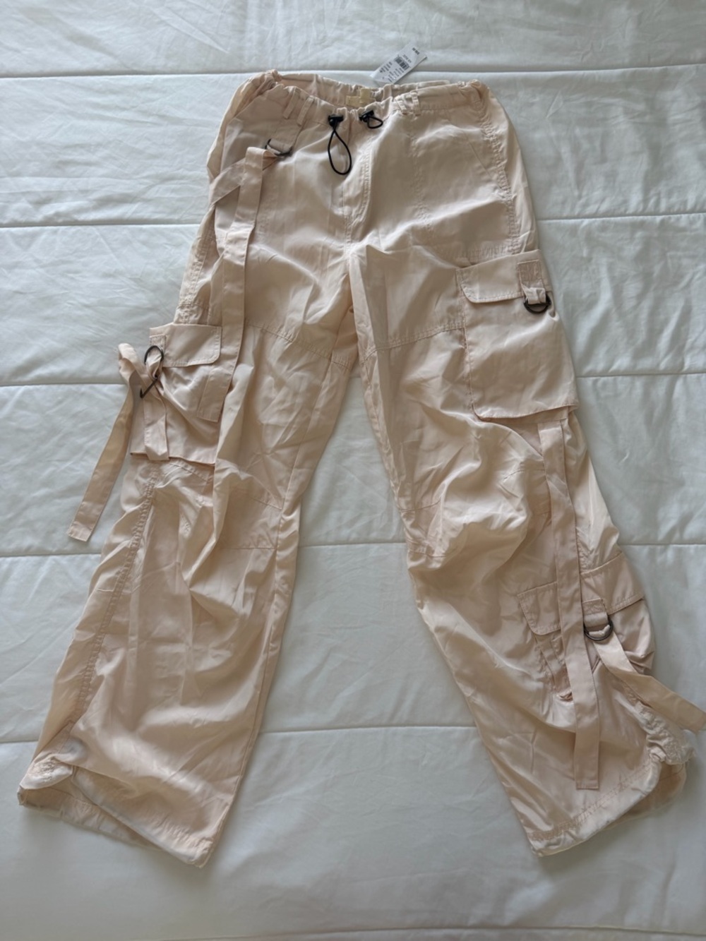 La Hearts Bone Drawstring Utility Pants